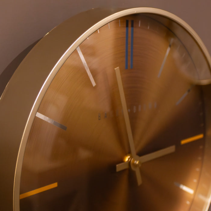 Baker and Brown Clock - Gold 30cm