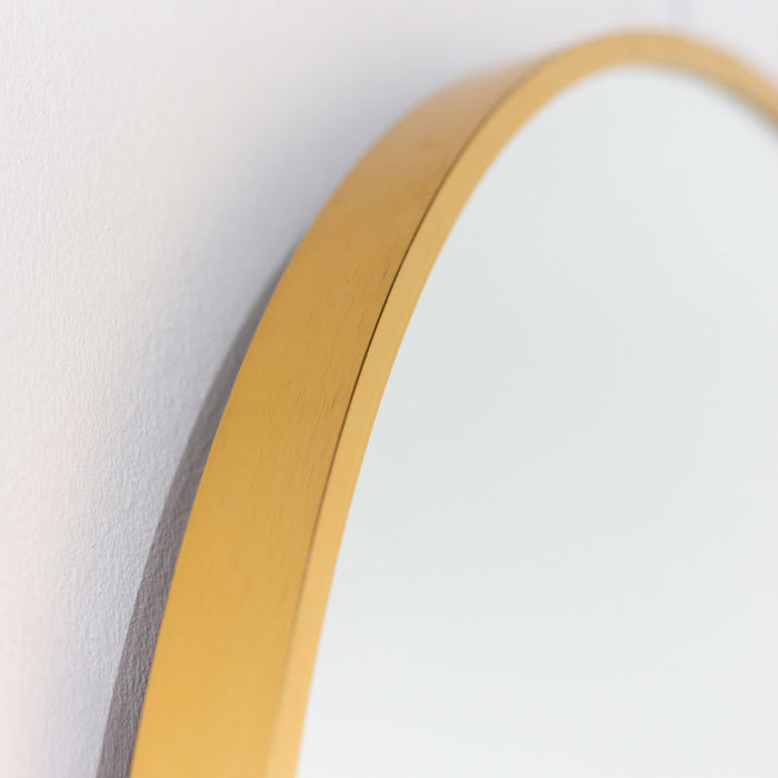 Modena round wall mirror gold 60cm