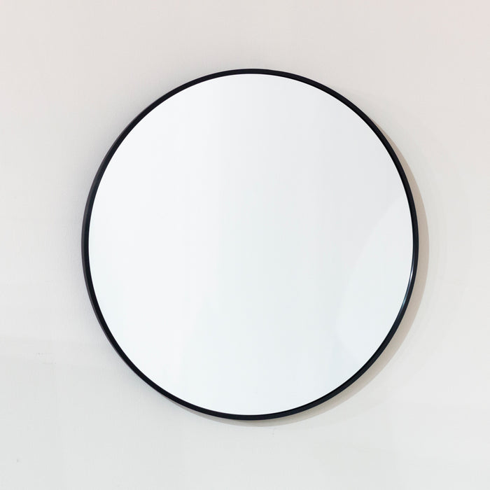 Modena round wall mirror black 60cm