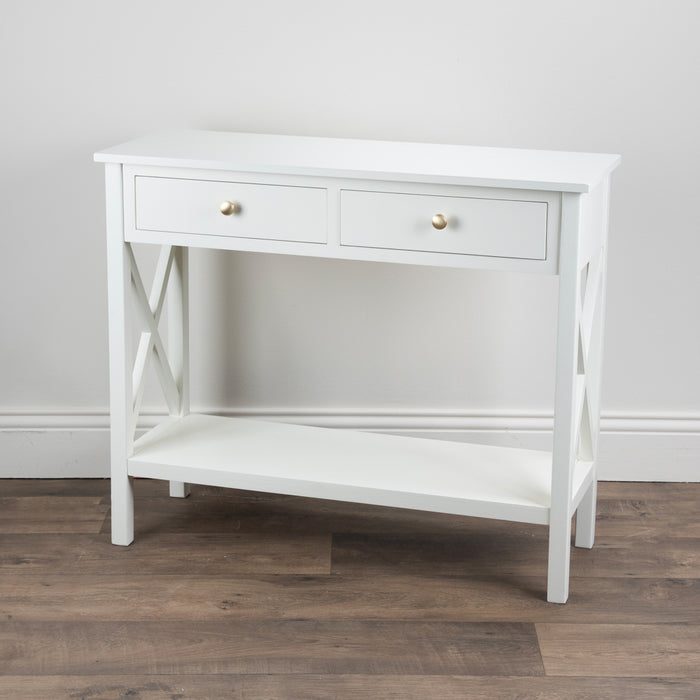 Rivera 2 drawer console table