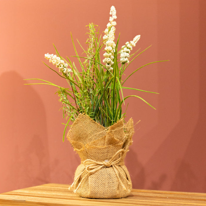 Wildgrass in sack pot