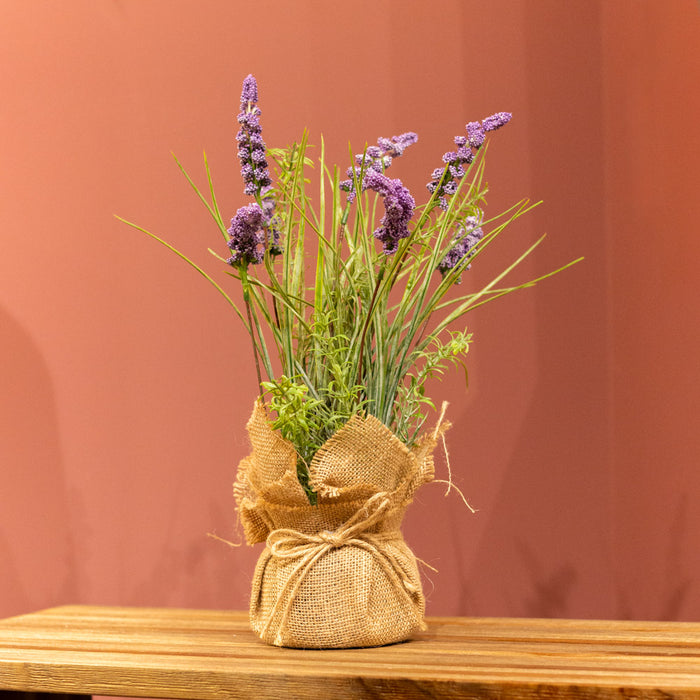 Wildgrass in sack pot