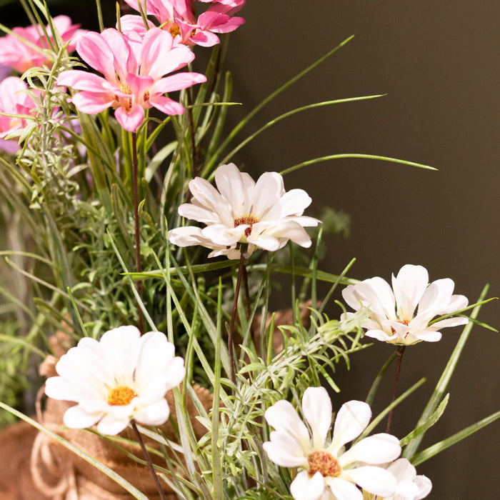 Wildflower in sack pot