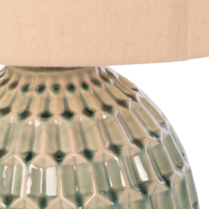 Gemma ceramic lamp aqua