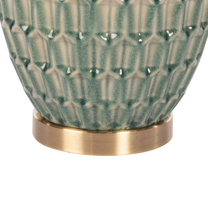 Gemma ceramic lamp aqua