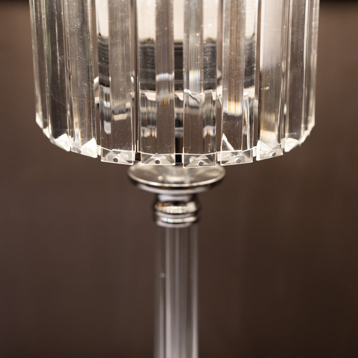 Imogen glass lamp silver 40cm