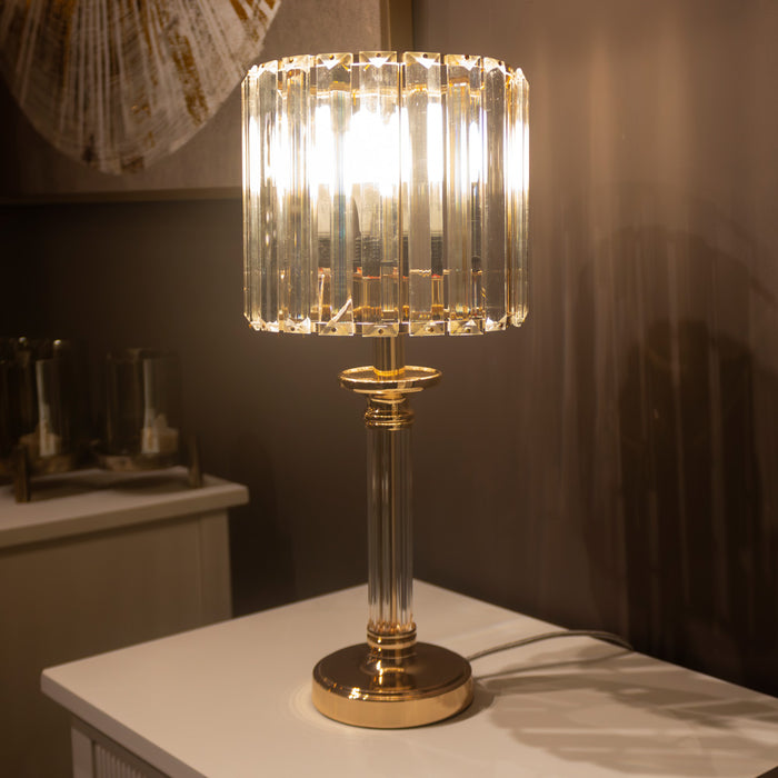 Imogen glass lamp gold 40cm