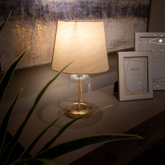 Sora feather bedside lamp 33cm