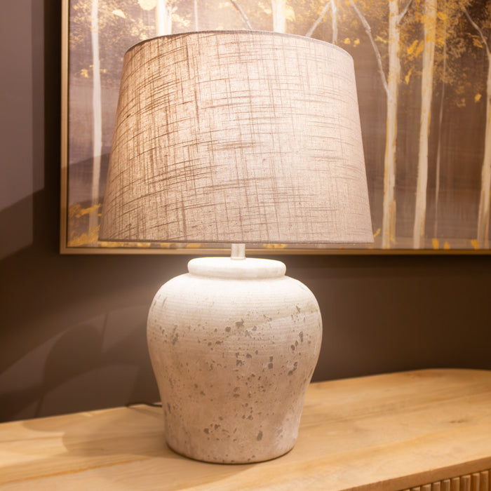 Ethan stone table lamp 52cm