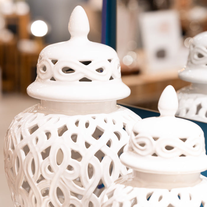 Alessia cut-out ginger jar 43cm