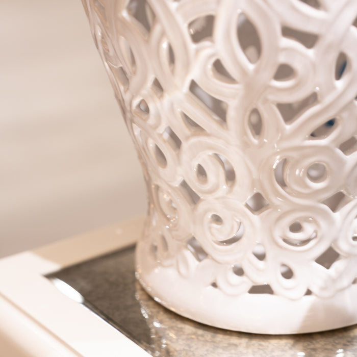 Alessia cut-out ginger jar 43cm