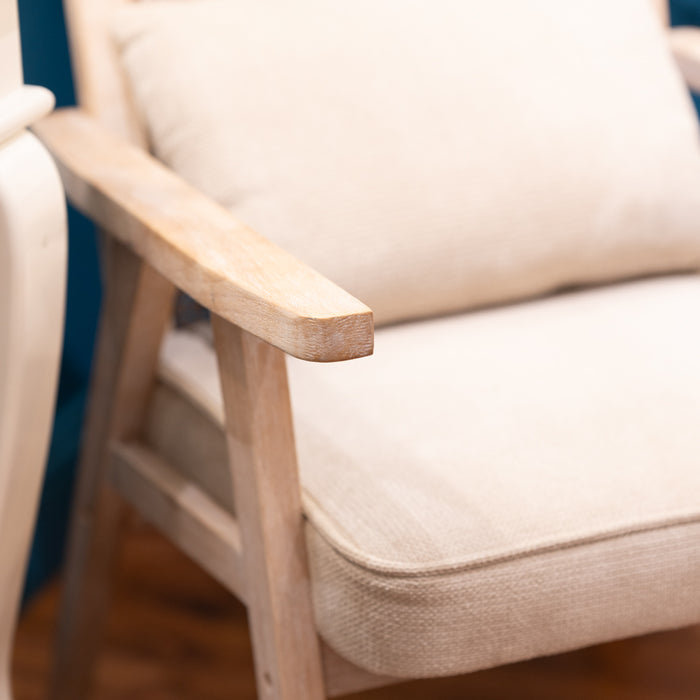 Willow accent chair biscuit beige