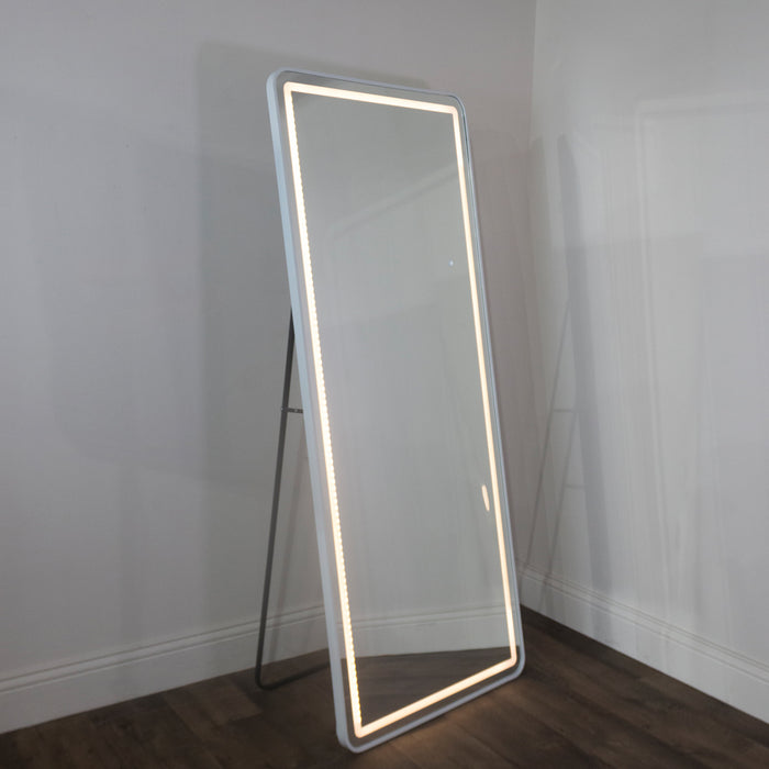 Modena led cheval mirror white 170 x 70cm