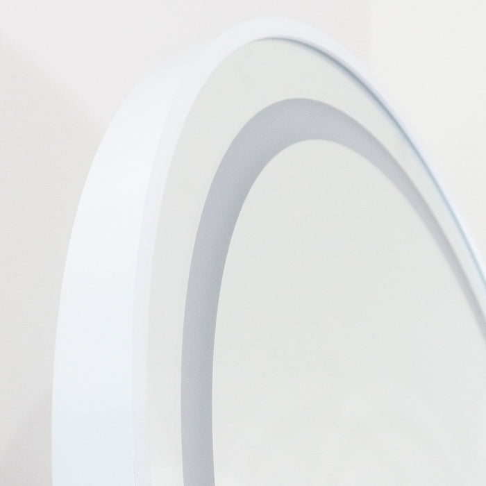 Modena led cheval arch mirror white 160 x 50cm