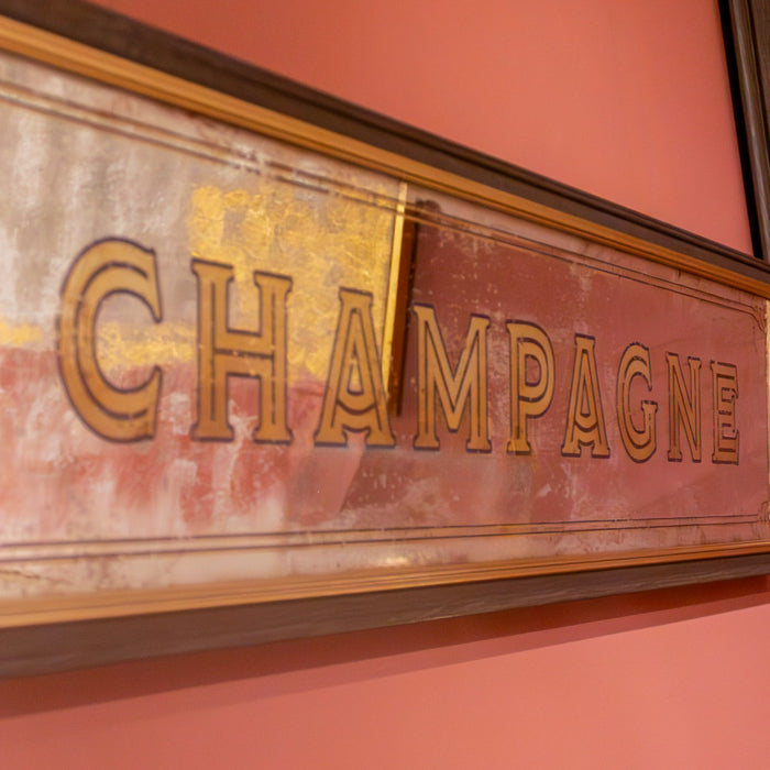 Mirror sign champagne 97 x 22cm