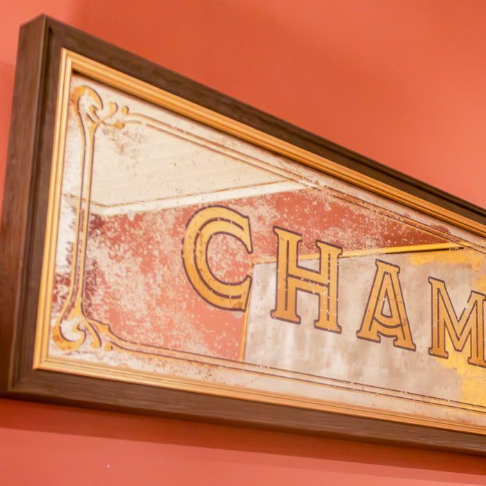 Mirror sign champagne 97 x 22cm