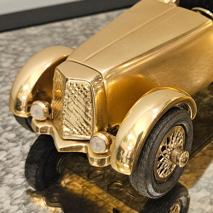 Racing car antique gold 22cm