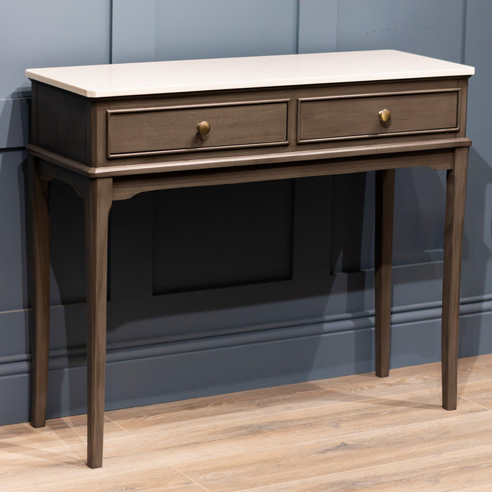 Monroe 2 dr console with marble top russell