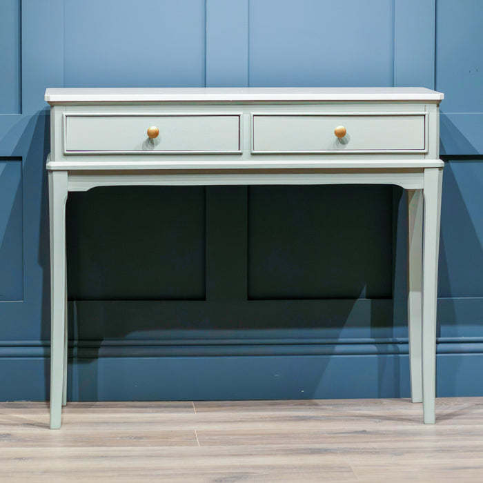 Monroe 2 dr console with marble top sage