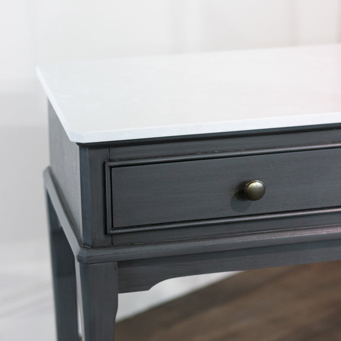 Monroe 3 dr console with marble top russell