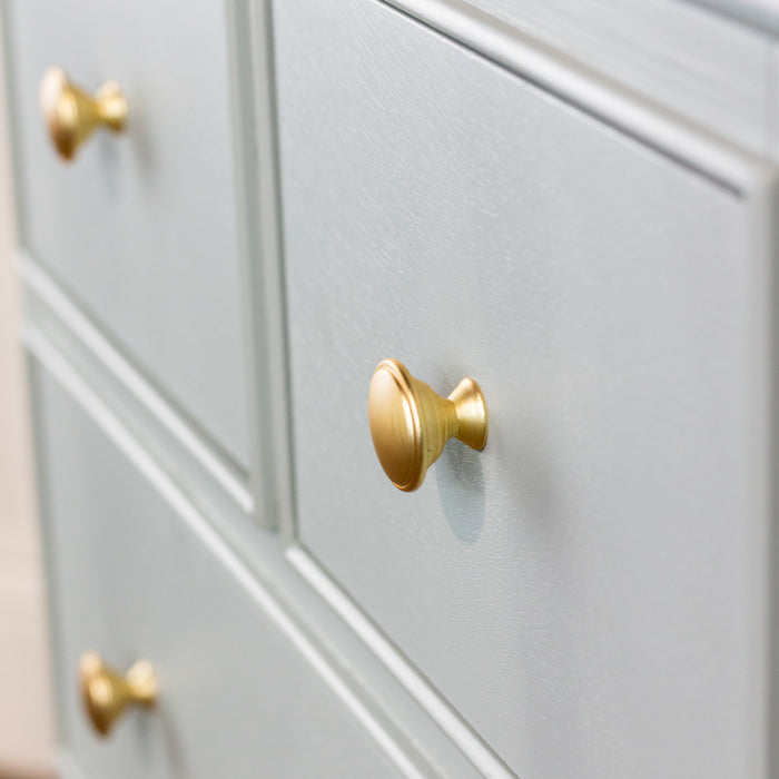 Monroe 4 drawer cabinet with marble top sage