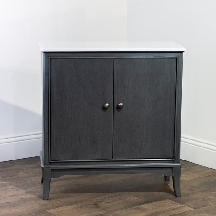 Monroe 2 door cabinet with marble top russell