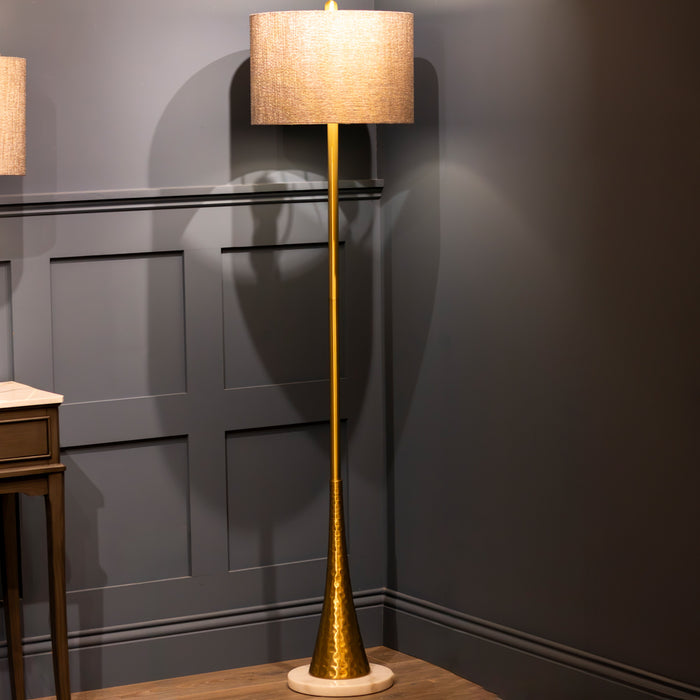 Zoe hammered floor lamp 165cm