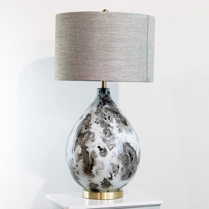 Alysa glass table lamp 66cm