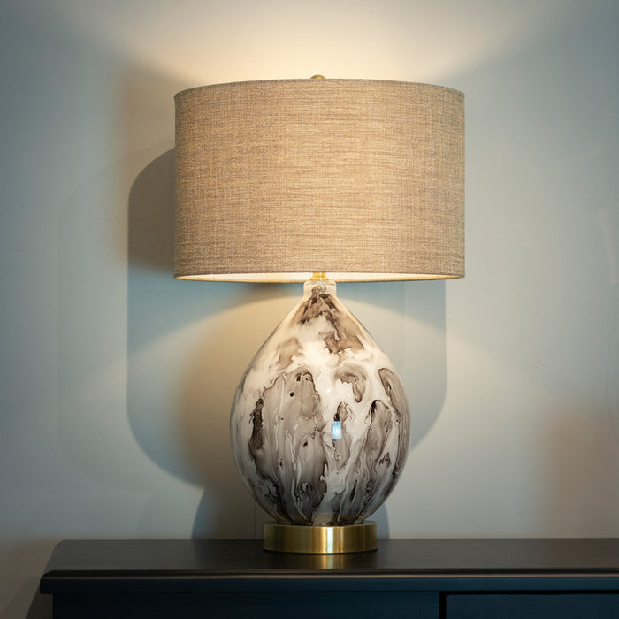 Alysa glass table lamp 66cm