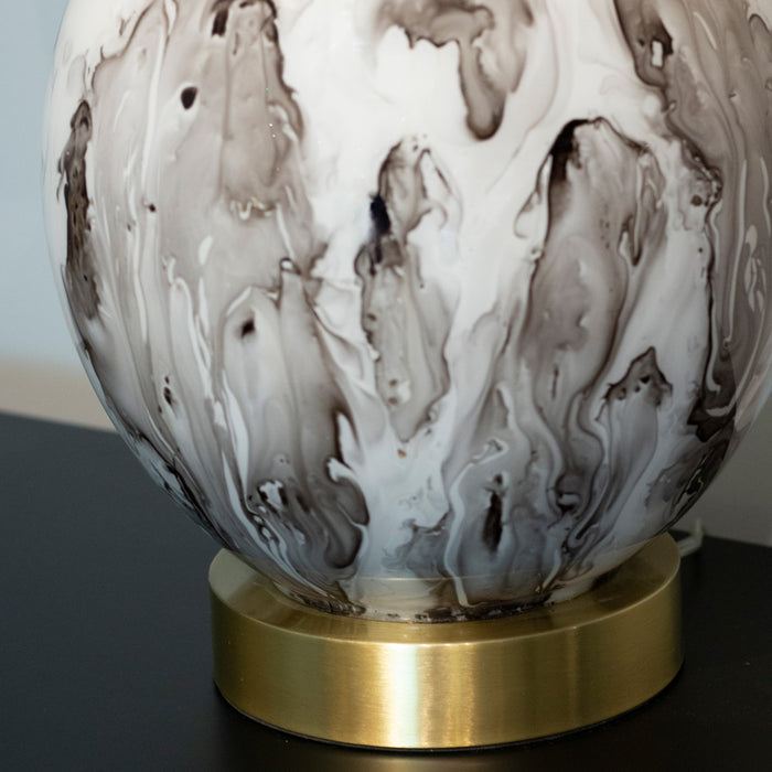 Alysa glass table lamp 66cm