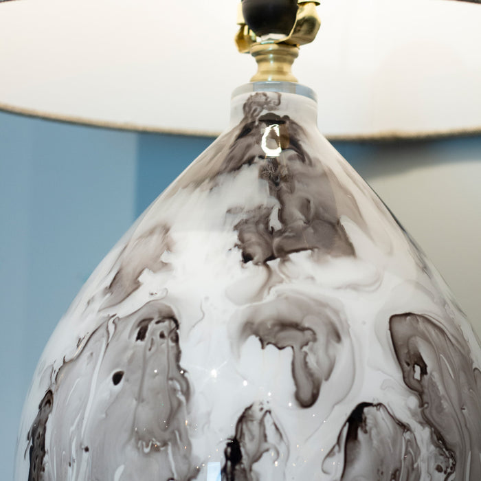 Alysa glass table lamp 66cm