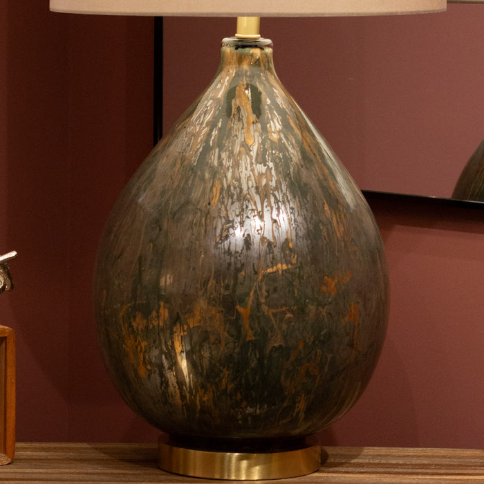 Hayley glass table lamp 80cm