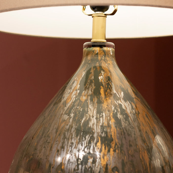 Hayley glass table lamp 80cm