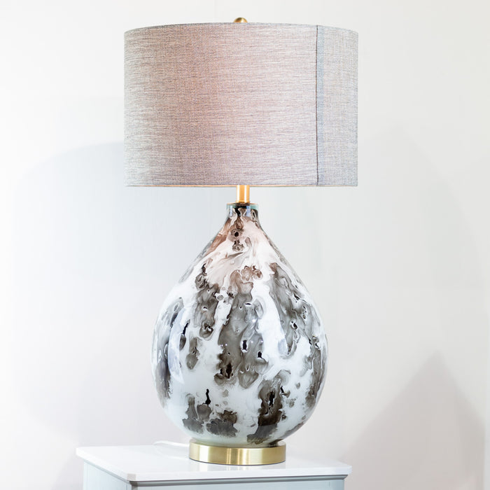 Alysa glass table lamp 80cm