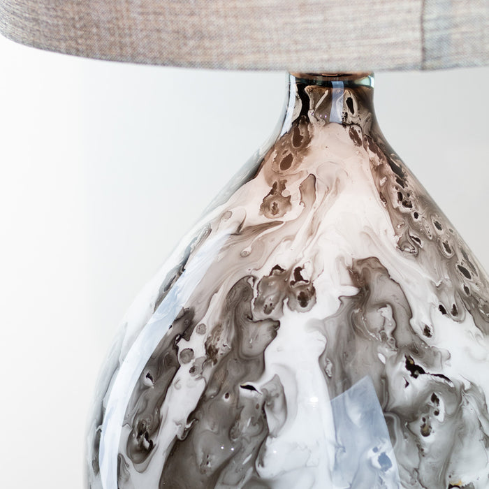 Alysa glass table lamp 80cm