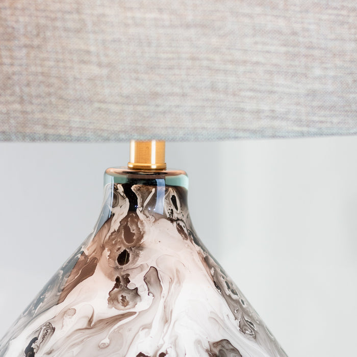 Alysa glass table lamp 80cm