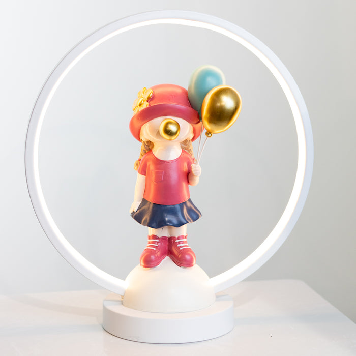 Balloon girl usb lamp