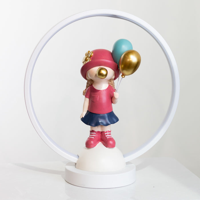 Balloon girl usb lamp