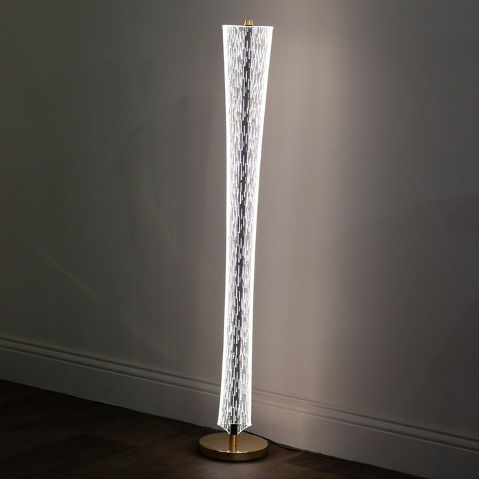 Imani led acrylic floor lamp 125cm