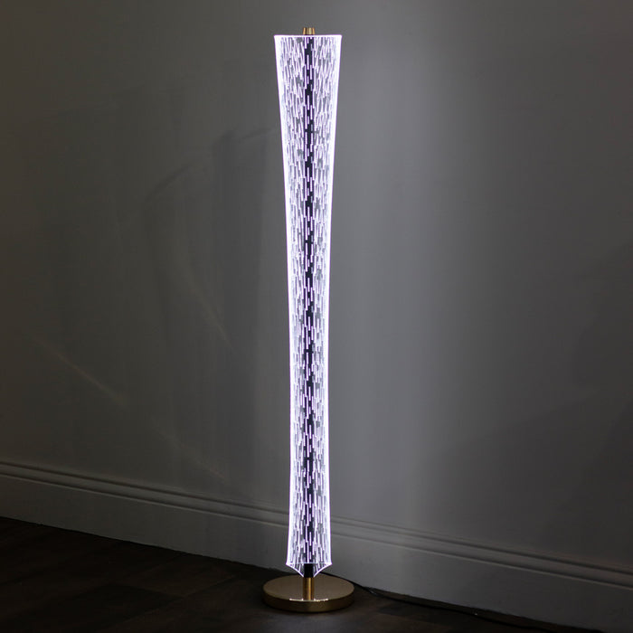 Imani led acrylic floor lamp 125cm