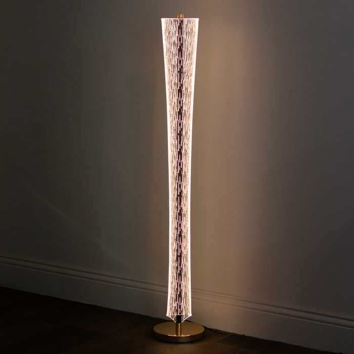 Imani led acrylic floor lamp 125cm
