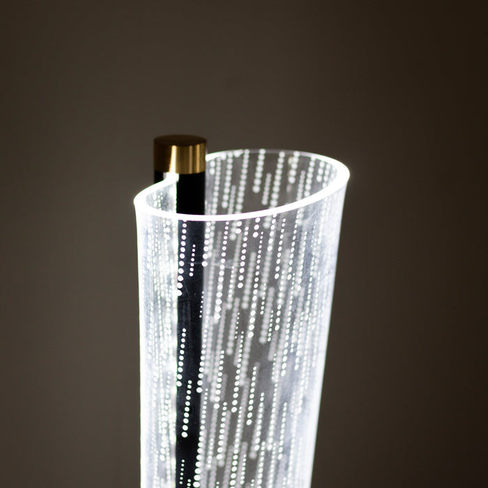 Imani led acrylic floor lamp 125cm