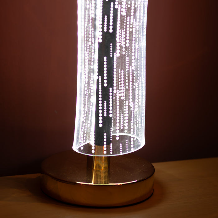 Imani led acrylic table lamp 33cm