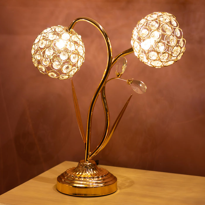 Kenzi crystals lamp gold 38cm