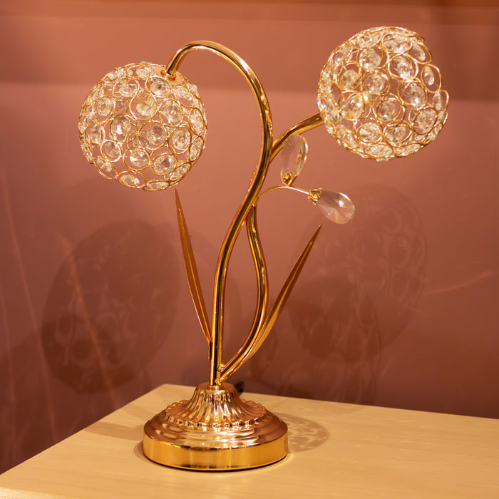 Kenzi crystals lamp gold 38cm