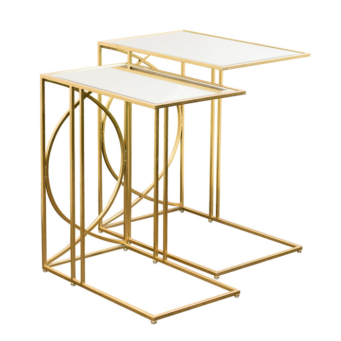 Franklin Sofa Tables Gold- Set of 2