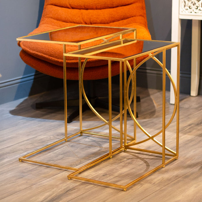 Franklin Sofa Tables Gold- Set of 2