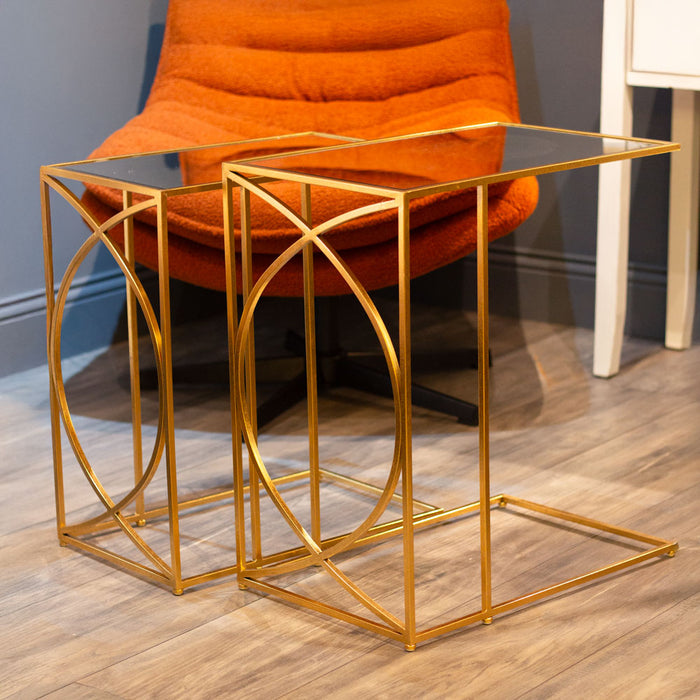 Franklin Sofa Tables Gold- Set of 2