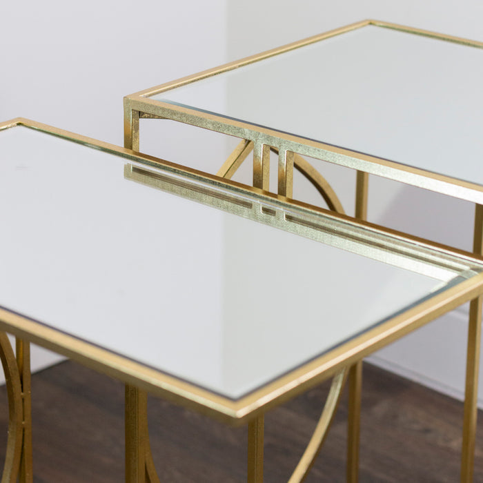 Franklin Sofa Tables Gold- Set of 2