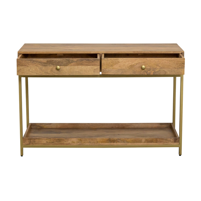 Beki console table natural mango